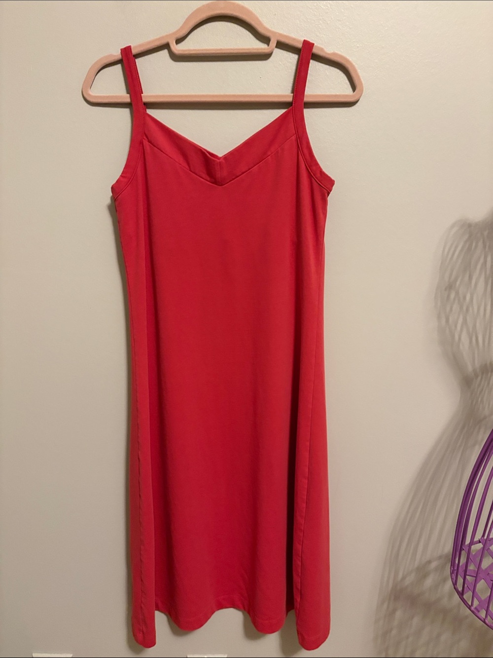 Patagonia Sleeveless Dress in a Muted Red Tone